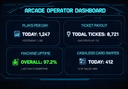 Arcade operator revenue dashboard